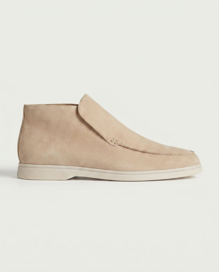 Michael Sydney men's beige high-top loafer, front view
