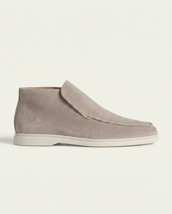 Michael Sydney men's taupe high-top loafer, front view