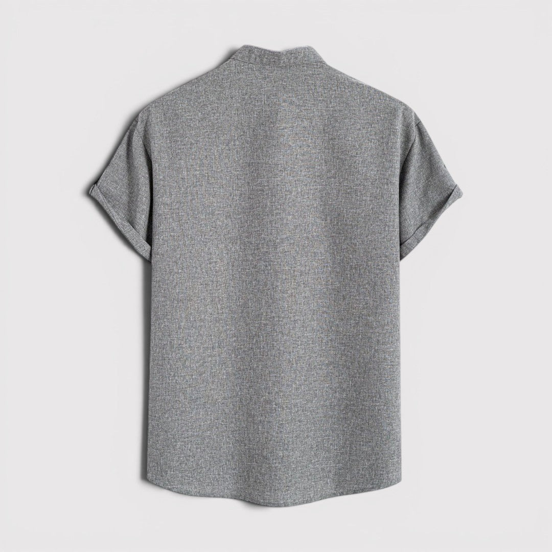 Michael Sydney men's lightweight collared shirt, front view