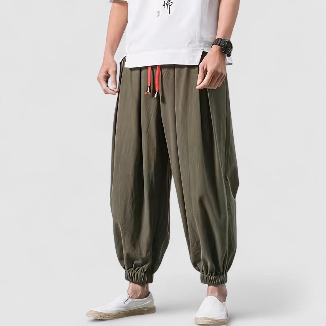 Michael Sydney men's Loose-fit pants, front view