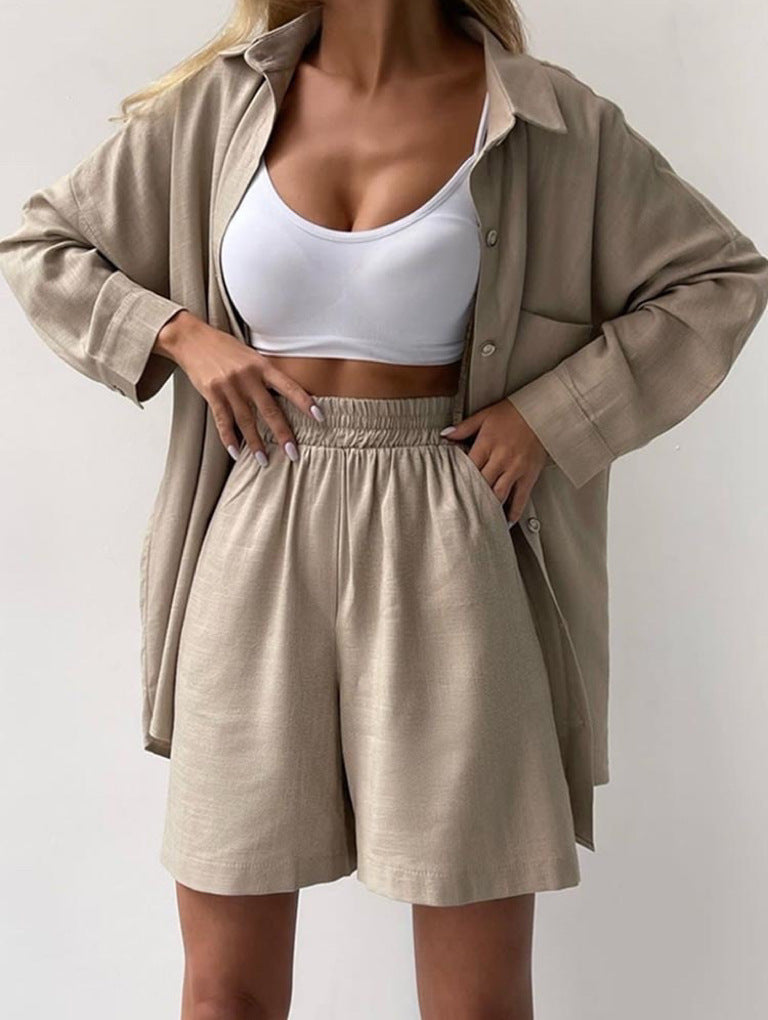 Kathleen™ | Oversized Shirt & Shorts Set