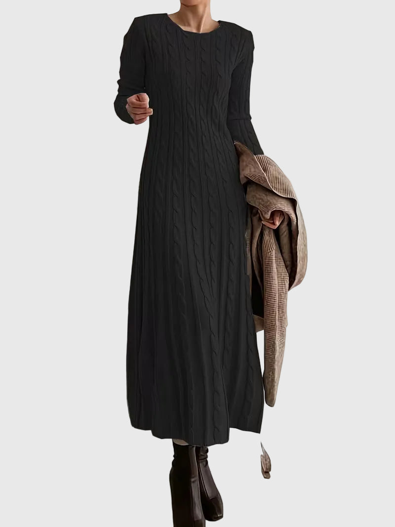 Emily™ | Cable-Texture Maxi Dress