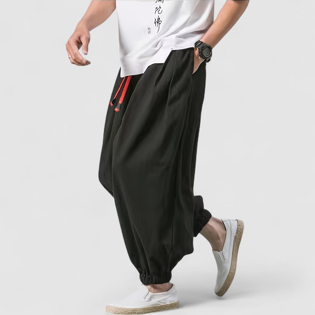 Michael Sydney men's Loose-fit pants, front view