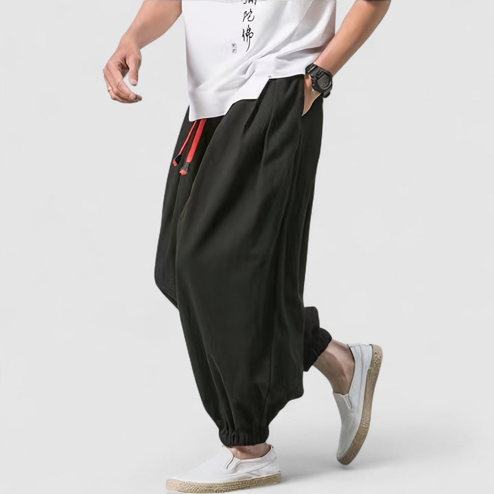Michael Sydney men's Loose-fit pants, front view