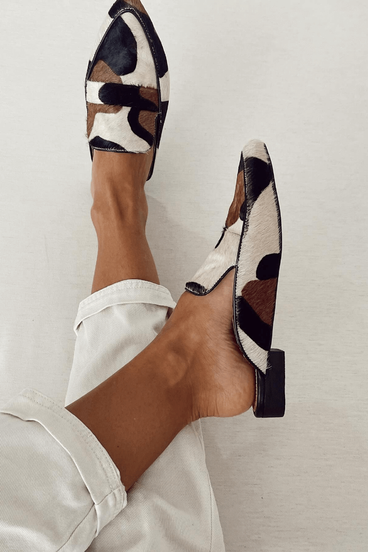 Iris™ | Cow-Print Loafers