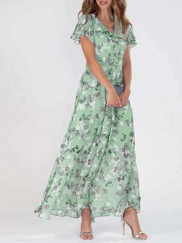Ashley™ | Flowing Wrap-Effect Maxi Dress