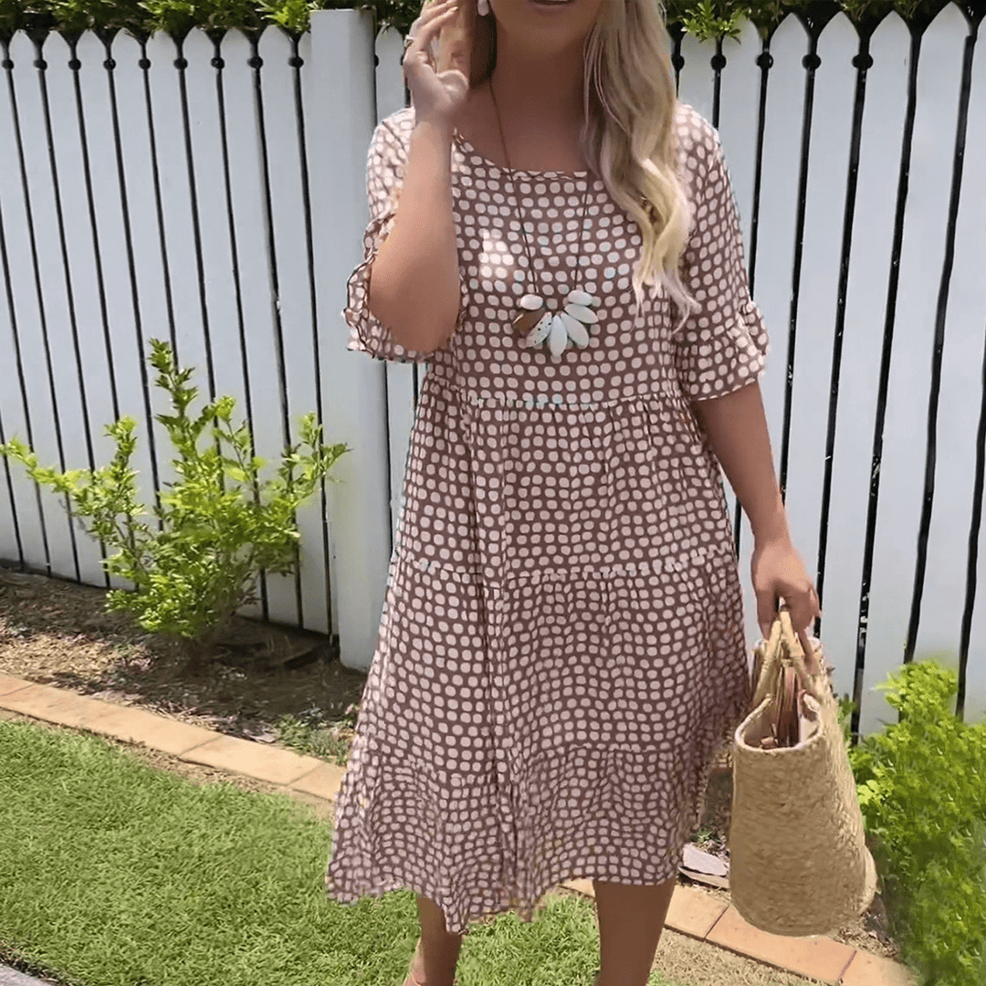 Tammy™ | Short Sleeve Midi Dress