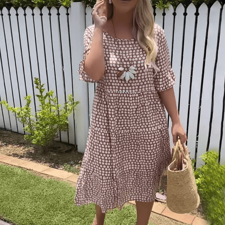Tammy™ | Short Sleeve Midi Dress