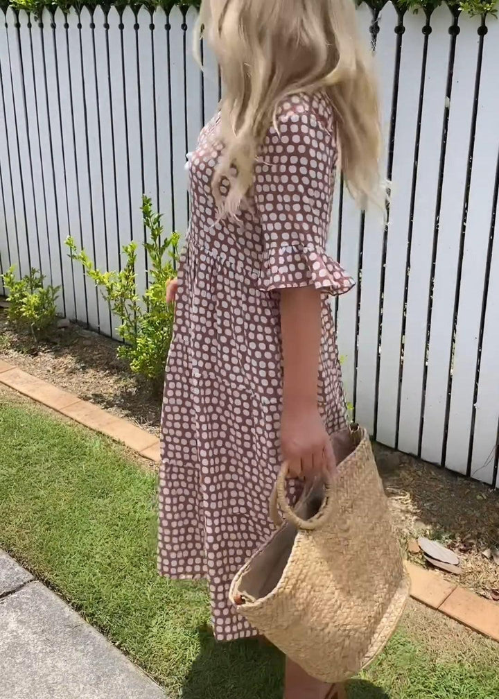 Natalie™ | Polka Dot Midi Dress
