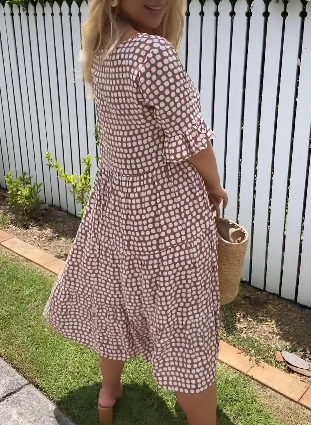 Natalie™ | Polka Dot Midi Dress