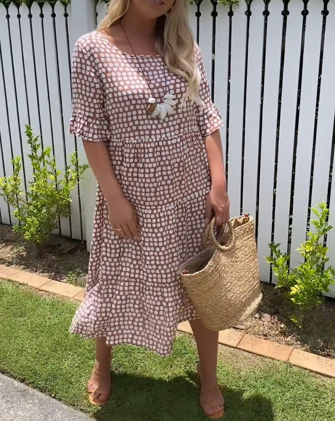 Natalie™ | Polka Dot Midi Dress