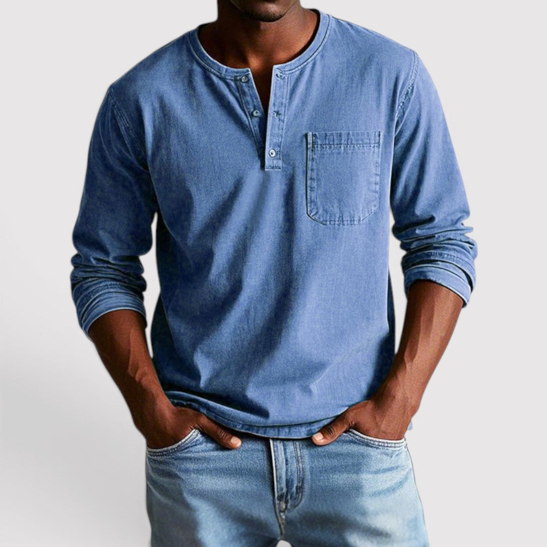 Michael Sydney men's long sleeve top, front view