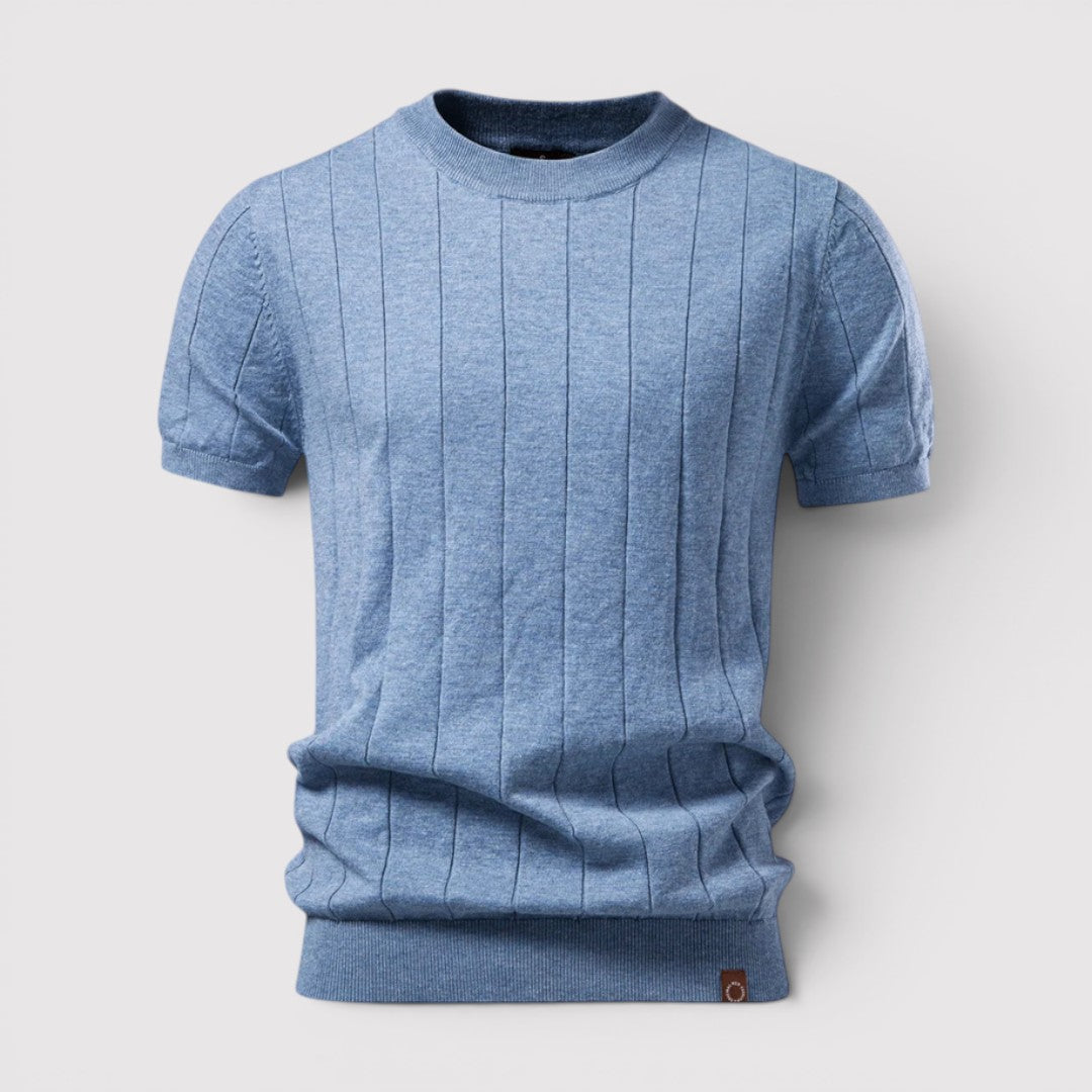 Michael Sydney men's knit tee, front view