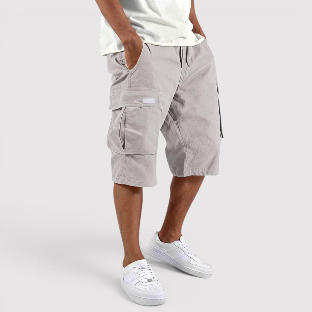 Michael Sydney men's cargo shorts, front view