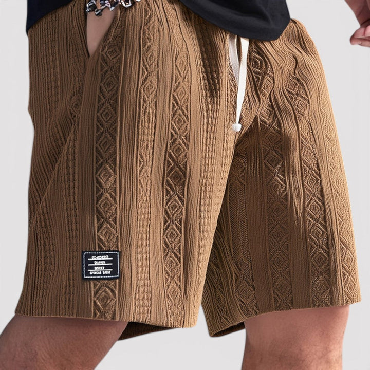 Michael Sydney men's knit shorts, front view