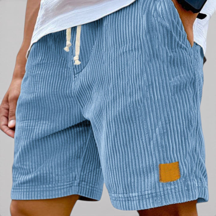 Michael Sydney men's textured shorts, front view