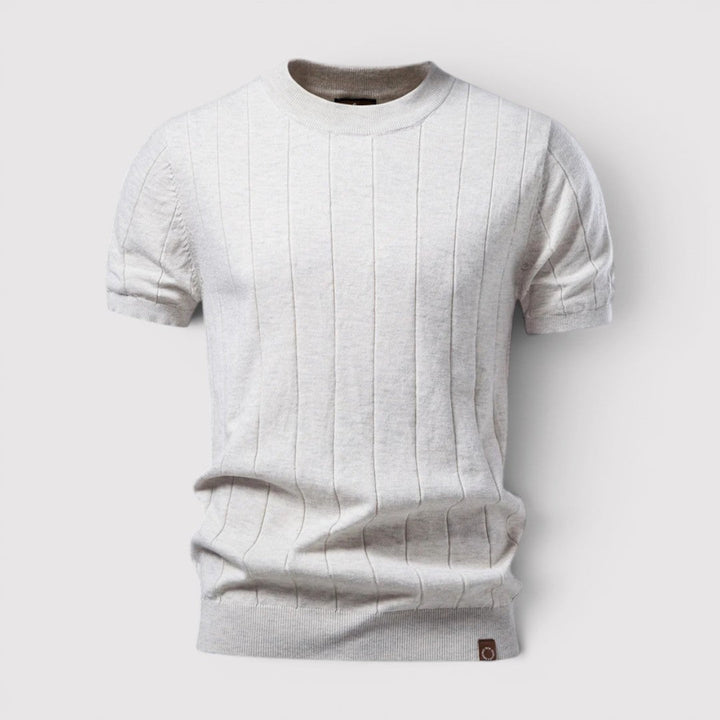 Michael Sydney men's knit tee, front view
