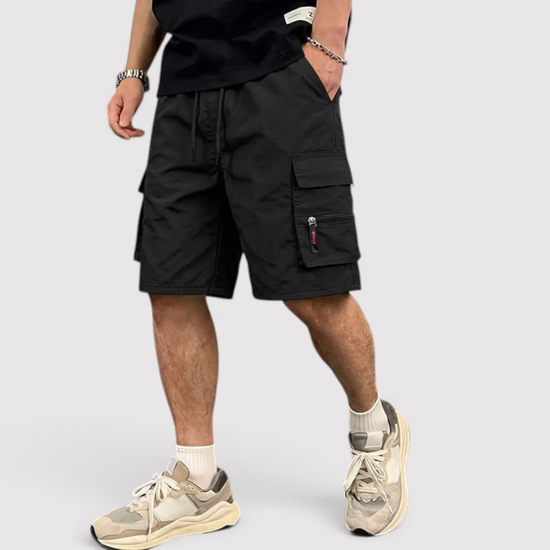 Michael Sydney men's cargo shorts, front view
