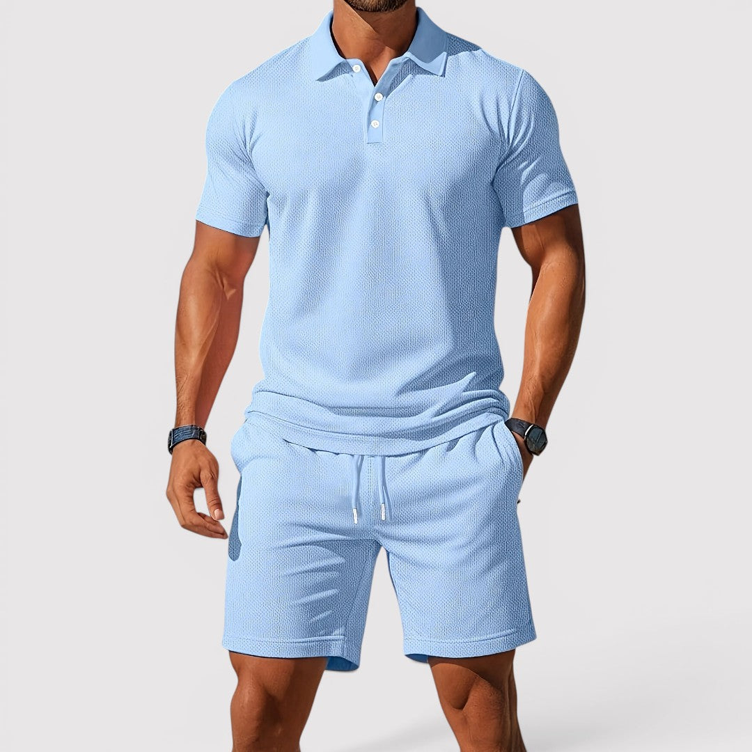 Michael Sydney men's summer set, front view