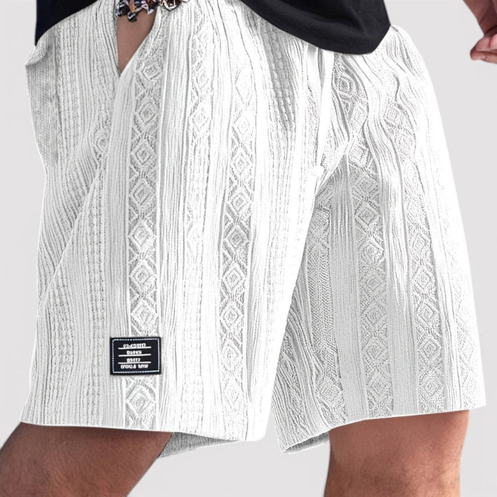 Michael Sydney men's knit shorts, front view