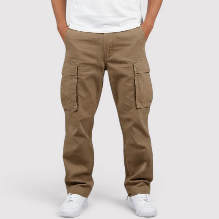 Michael Sydney men's lightweight cargo pants, front view