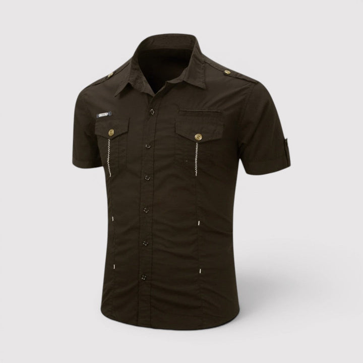 Michael Sydney men's utility shirt, front view