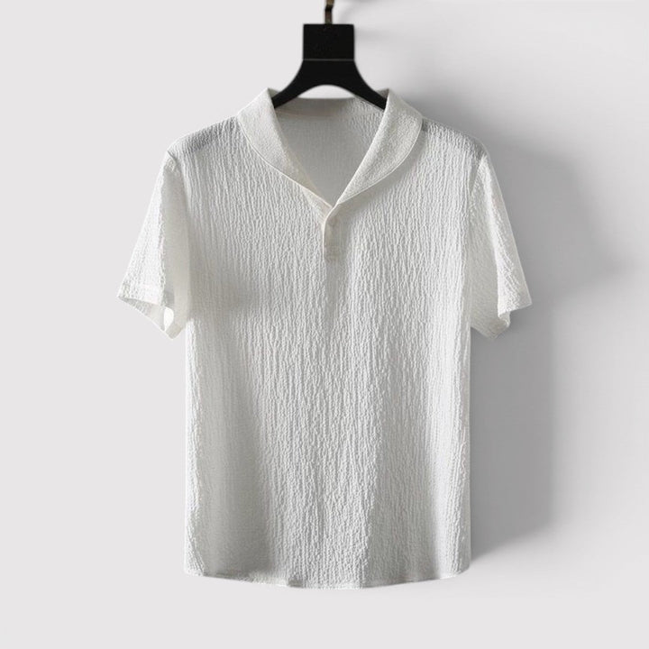 Michael Sydney men's short sleeve top and pants set, front view