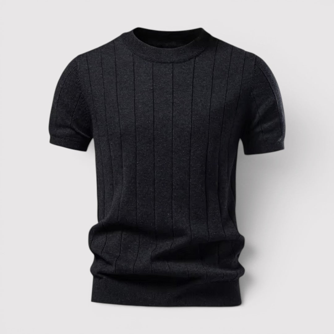 Michael Sydney men's knit tee, front view