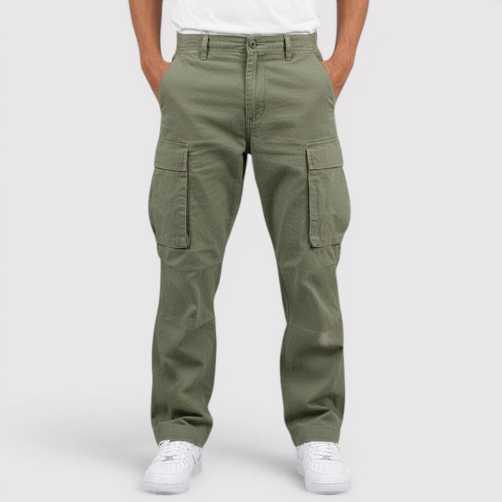 Michael Sydney men's lightweight cargo pants, front view