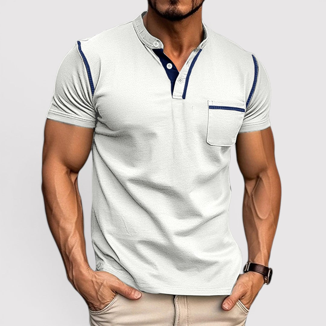 Michael Sydney men's t-shirt with chest pocket, front view