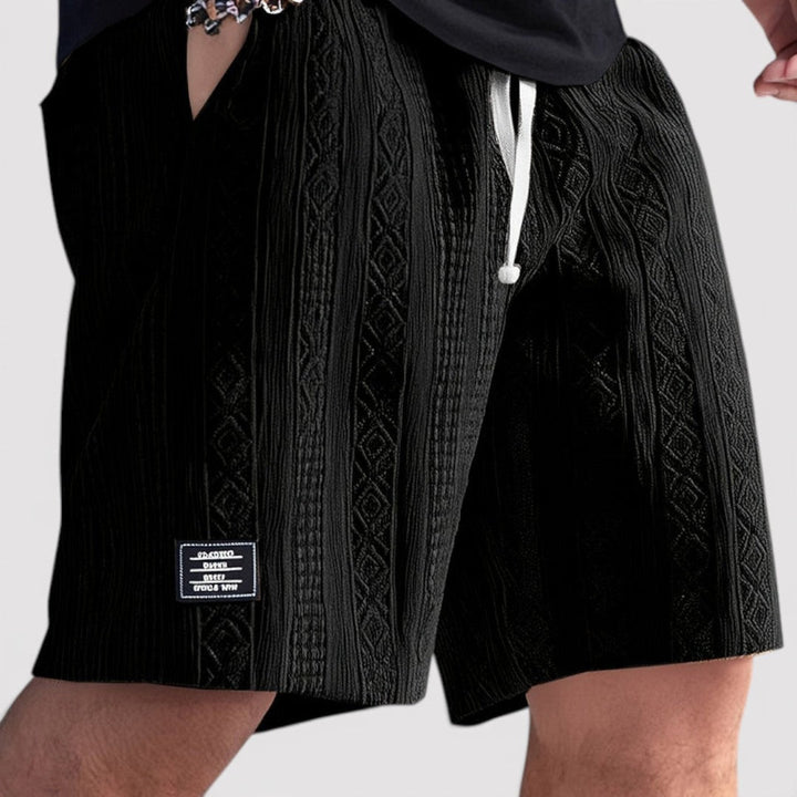 Michael Sydney men's knit shorts, front view