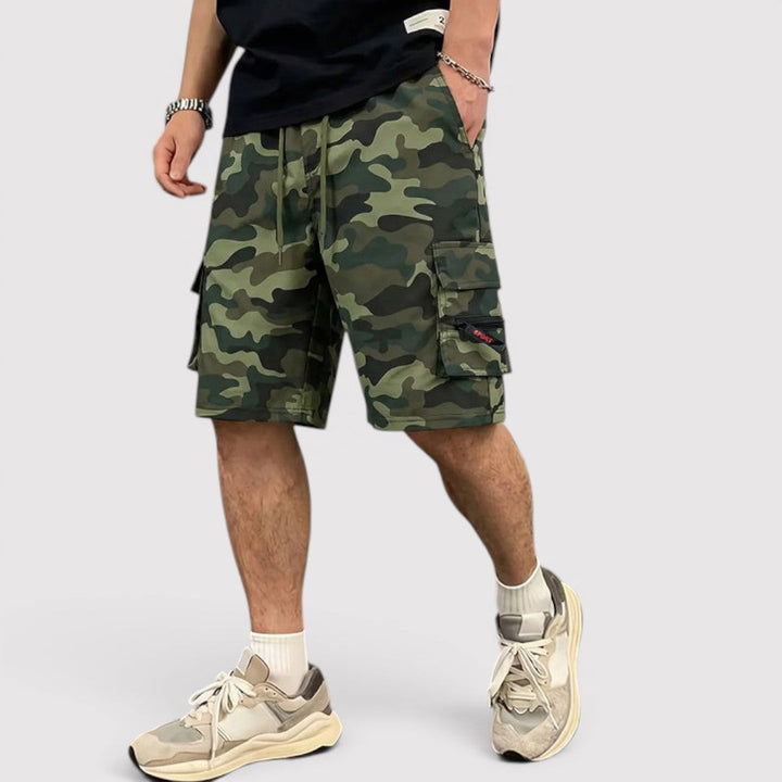 Michael Sydney men's cargo shorts, front view