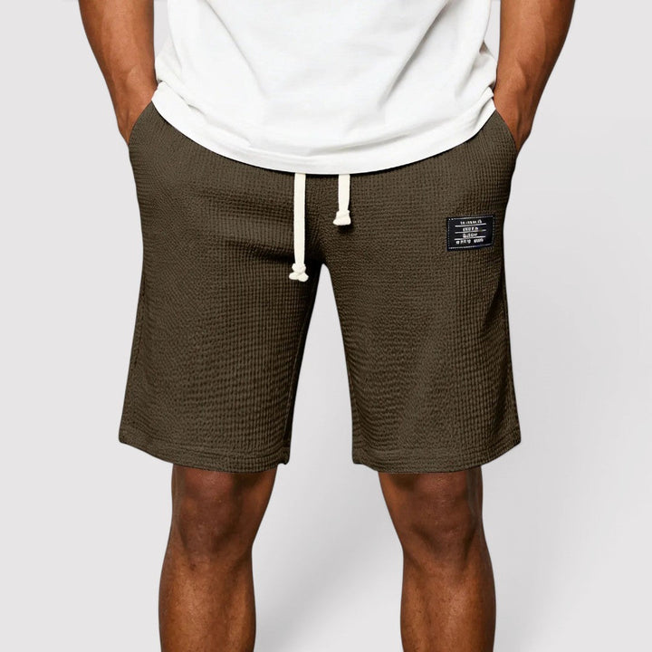 Michael Sydney men's relaxed summer shorts, front view