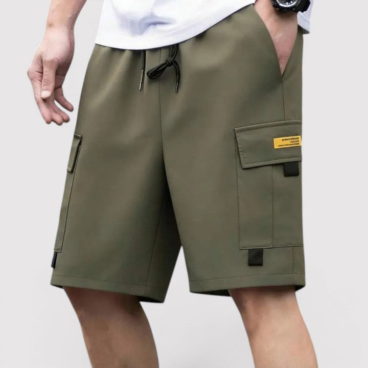 Michael Sydney men's cargo shorts, front view