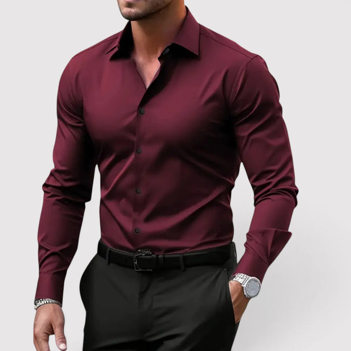 Michael Sydney men's long sleeve shirt, front view