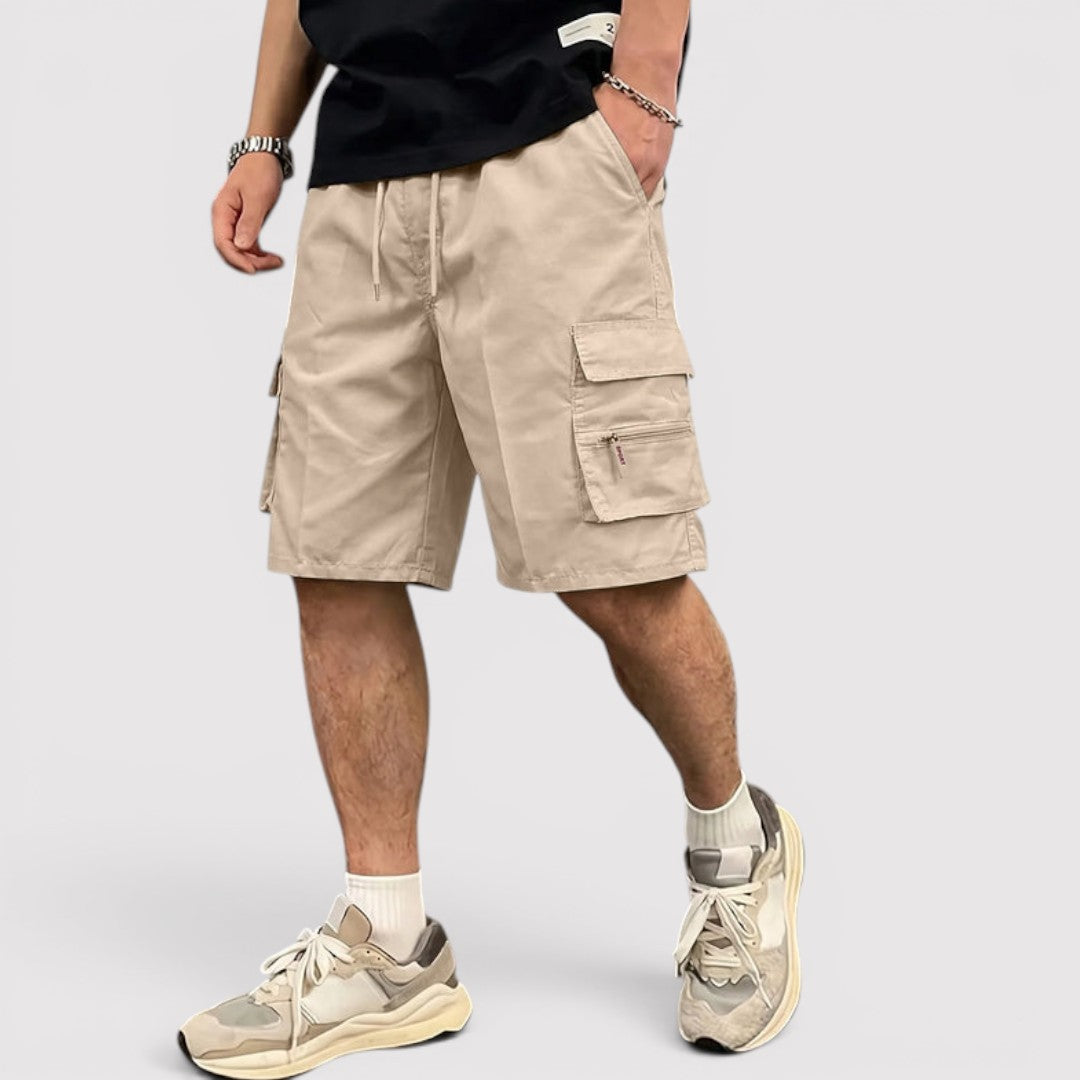 Michael Sydney men's cargo shorts, front view
