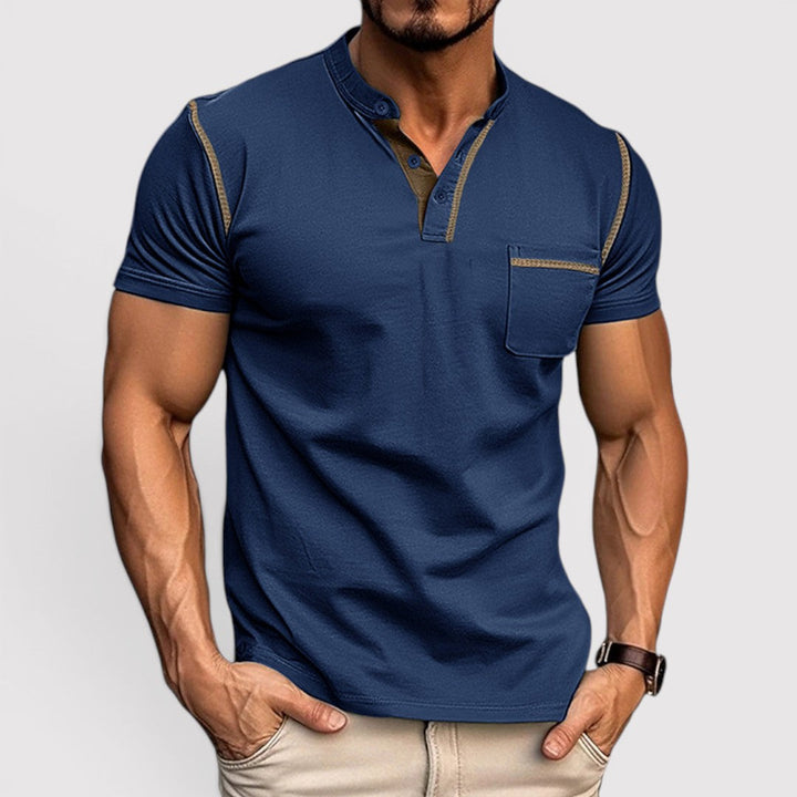 Michael Sydney men's t-shirt with chest pocket, front view