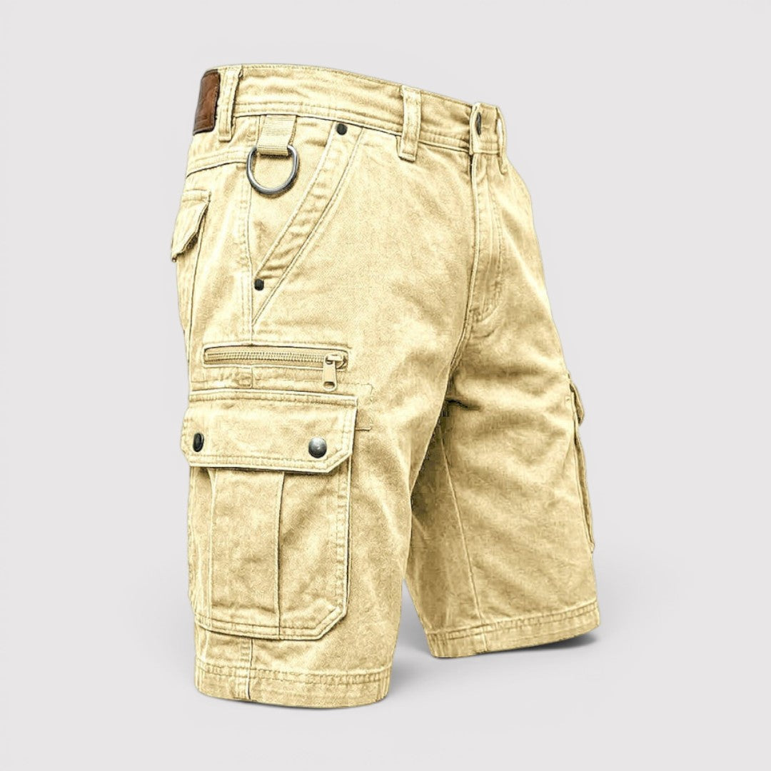 Michael Sydney men's cargo shorts, front view
