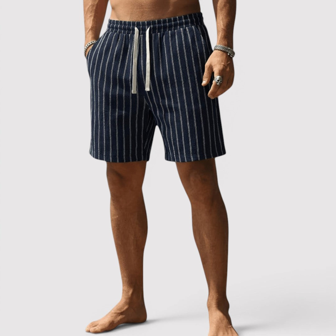 Michael Sydney men's striped shorts, front view