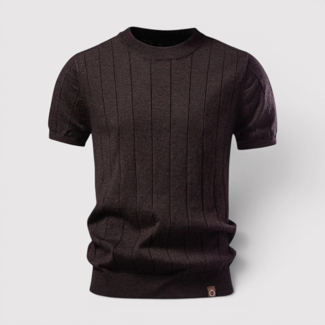 Michael Sydney men's knit tee, front view
