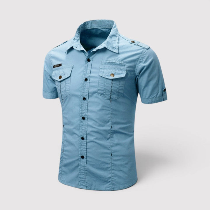 Michael Sydney men's utility shirt, front view