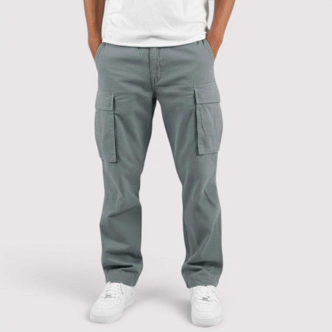Michael Sydney men's lightweight cargo pants, front view