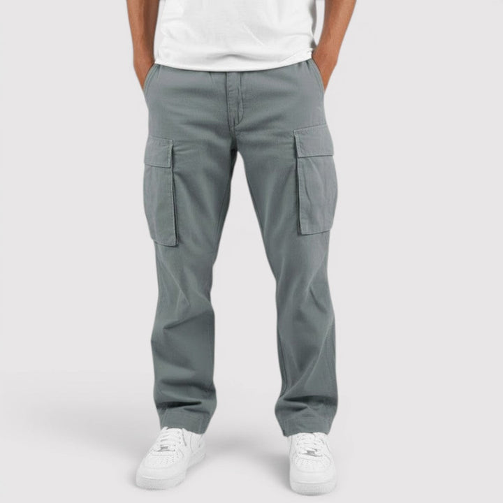 Michael Sydney men's lightweight cargo pants, front view