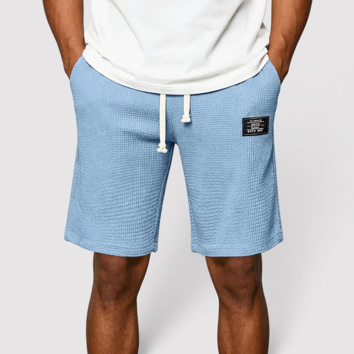 Michael Sydney men's relaxed summer shorts, front view