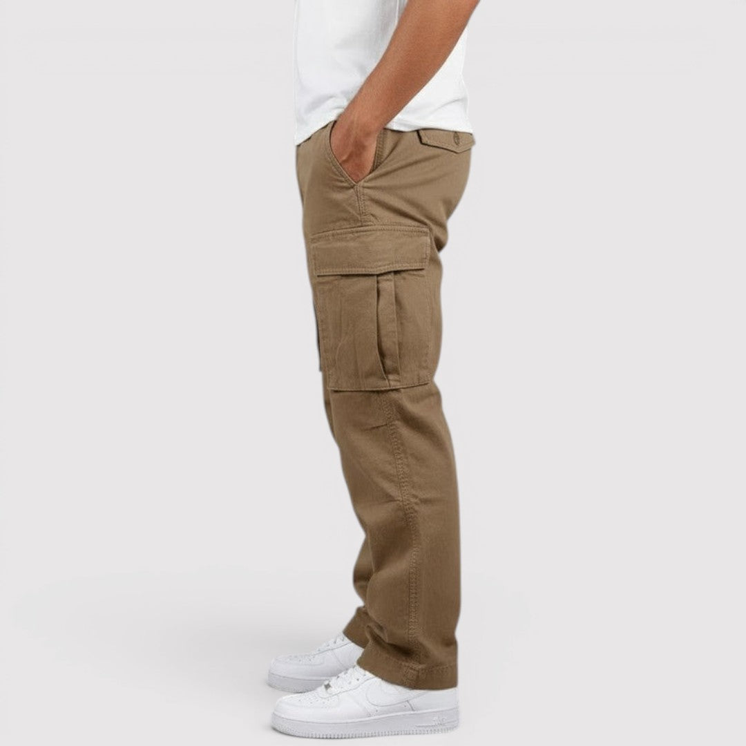 Michael Sydney men's lightweight cargo pants, front view