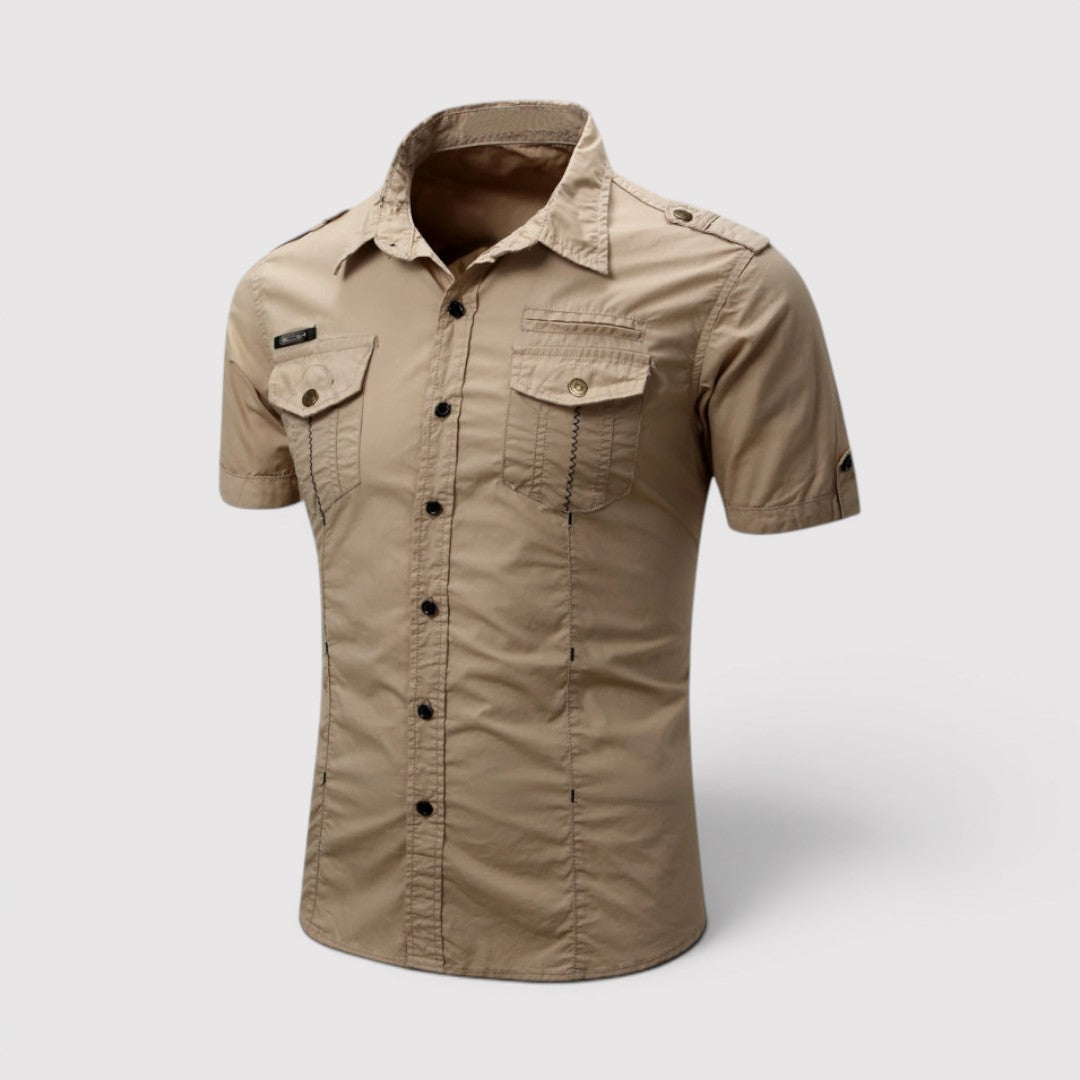 Michael Sydney men's utility shirt, front view