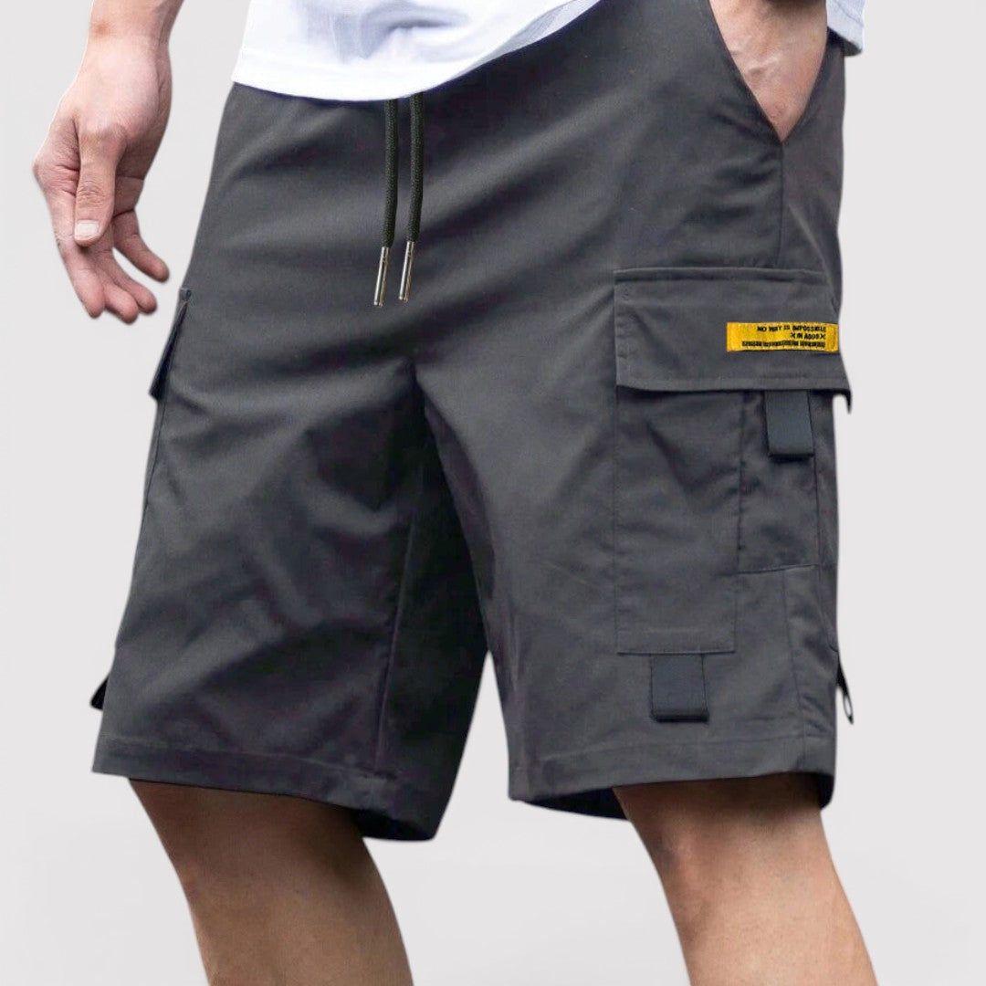 Michael Sydney men's cargo shorts, front view
