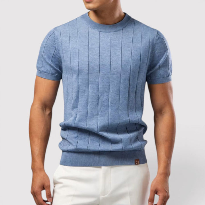 Michael Sydney men's knit tee, front view