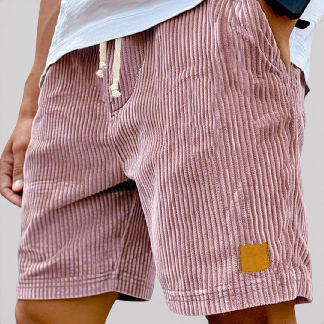Michael Sydney men's textured shorts, front view