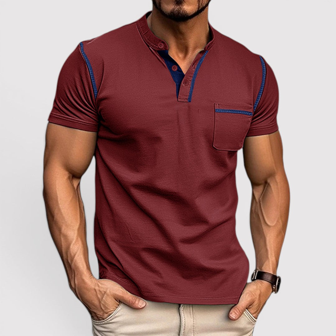 Michael Sydney men's t-shirt with chest pocket, front view